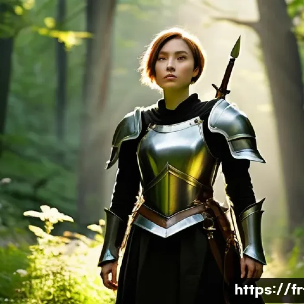 세븐나이츠 전설 영웅 리스트 - **Prompt:** A young woman in her early 20s, cosplaying as a fantasy warrior, standing confidently in...