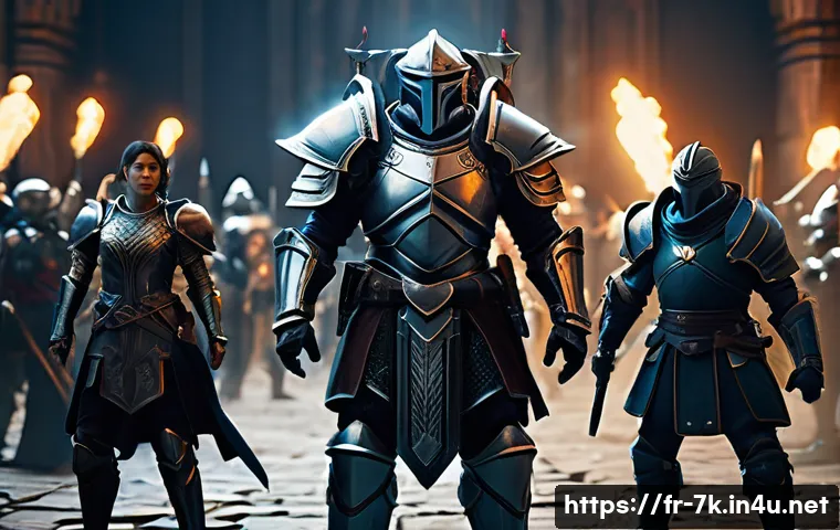 세븐나이츠 신규 모드 업데이트 - A dynamic tactical RPG battle scene featuring a diverse team of heroes in detailed fantasy armor, st...