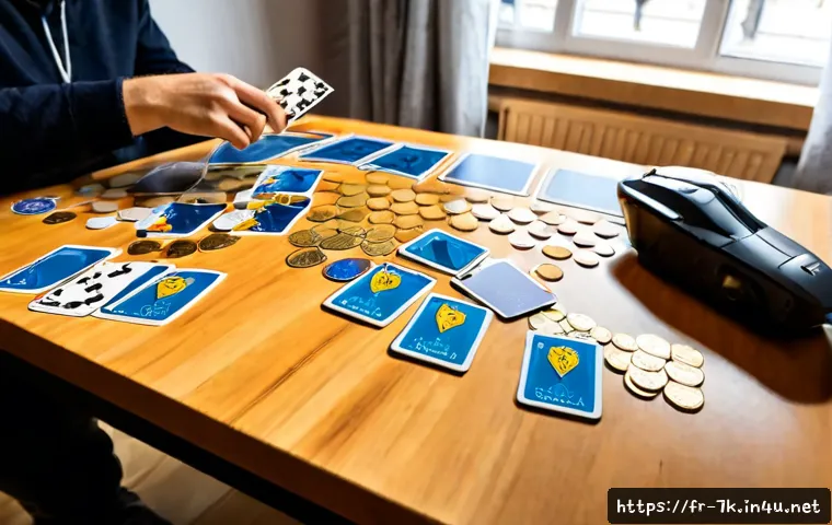 Home 17 세븐나이츠 특수 덱 활용법 - Photorealistic tabletop strategy gaming scene in a bright Paris apartment, an adult player carefully...